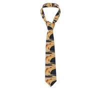 WHJDPP Men's Necktie Tie Color Curve River Picture Soft and Comfortable, Non-Deforming, Fade-Resistant, Flat and Crisp