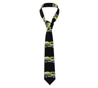 WHJDPP Men's Necktie Tie Cute colorful mixer truck Picture Soft and Comfortable, Non-Deforming, Fade-Resistant, Flat and Crisp