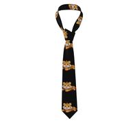 WHJDPP Men's Necktie Tie Cute little tiger pillow Picture Soft and Comfortable, Non-Deforming, Fade-Resistant, Flat and Crisp
