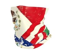 WHJDPP Mexican American Flag Prints Multi-Functional Sport Headband - Seamless Knit Tube Cover for Running, Hiking, Cycling, Beach & Travel - Soft, Quick-Drying, Versatile Headwear
