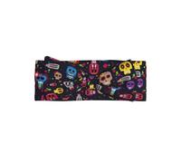 WHJDPP Mexican Halloween Skull Prints Baby Bow Headband - Soft & Stretchy Newborn Accessory for Photo Shoots & Baby Showers