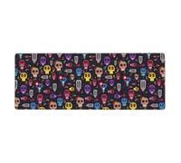 WHJDPP Mexican Halloween Skull Prints Extended Mouse Pad 12x31.5in