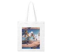WHJDPP Miami Beach, Florida Printing Woman Canvas Tote Bag Strong and durable for traveling, shopping, Daily One Size