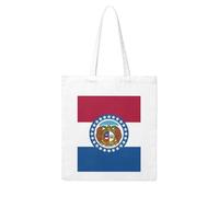 WHJDPP Missouri State Flag Picture Woman Canvas Tote Bag Strong and durable for traveling, shopping, Daily One Size