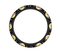 WHJDPP Monkey Who Stole The Moon Prints Quality Wheel Skin - Durable Neoprene Grip for Cars, Trucks & SUVs