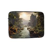 WHJDPP Mountains and Rivers Prints Shockproof Portable Laptop Sleeve Bag 13 inch for Men and Women Business Travel, Office Daily Use