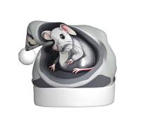 WHJDPP Mouse in the Hole Picture Christmas Hat for Adult for Christmas, Halloween, New Year, sales, promotions