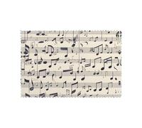 WHJDPP Music Notes Print Prints Placemats Set of 6 12x18in - Durable Table Layers for Stylish Home, Hotel & Festive Gatherings