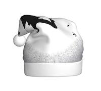 WHJDPP Musical symbols jumping Picture Christmas Hat for Adult for Christmas, Halloween, New Year, sales, promotions