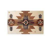 WHJDPP Native American Patterns Printing Placemats for Dining Table Set of 6 for Homes, and Banquets Easy to Clean at Room Temperature for Long-Lasting Use