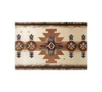 WHJDPP Native American Patterns prints Heat Resistant Placemats Set of 6, Washable Dining Table Mats for Home Hotel Banquet Decoration, Thick Firm Wear Resistant Good Wrinkle Resistance