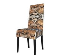 WHJDPP Nature Elephants Prints Protection Cover for Dining Chair - Stretchy Seat Throw Covers, Wrinkle-Free & Easy Care for Hotel, Wedding & Home Dining Chairs