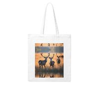 WHJDPP Nature wild Animal Deers Picture Woman Canvas Tote Bag Strong and durable for traveling, shopping, Daily One Size