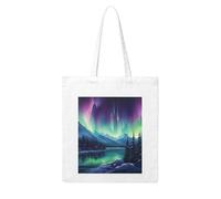 WHJDPP Northern Lights Painting Picture Woman Canvas Tote Bag Strong and durable for traveling, shopping, Daily One Size