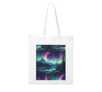 WHJDPP Northern Lights Painting Picture Woman Canvas Tote Bag Strong and durable for traveling, shopping, Daily One Size