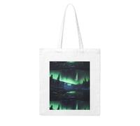 WHJDPP Northern Lights Printing Woman Canvas Tote Bag Strong and durable for traveling, shopping, Daily One Size