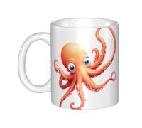 WHJDPP Octopus swinging its tail Picture mug ceramic Mugs for cappuccino, latte, cereal, yogurt, milk, hot or cold drinks Micro-wave oven