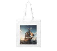 WHJDPP old sailing ship Picture Woman Canvas Tote Bag Strong and durable for traveling, shopping, Daily One Size