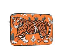 WHJDPP Orange Tiger Leopard Pattern Portable Laptop Sleeve Case 12 inch for Shockproof Protection and Lightweight Travel