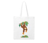 WHJDPP Orangutan climbing a tree Picture Woman Canvas Tote Bag Strong and durable for traveling, shopping, Daily One Size