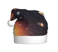 WHJDPP outer space galaxy solar system Picture Christmas Hat for Adult for Christmas, Halloween, New Year, sales, promotions