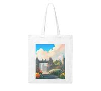 WHJDPP Outside the Castle Gate Picture Woman Canvas Tote Bag Strong and durable for traveling, shopping, Daily One Size