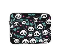 WHJDPP Panda Cute face Prints Shockproof Portable Laptop Sleeve Bag 17 inch for Men and Women Business Travel, Office Daily Use