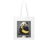 WHJDPP Panda eating banana Picture Woman Canvas Tote Bag Strong and durable for traveling, shopping, Daily One Size