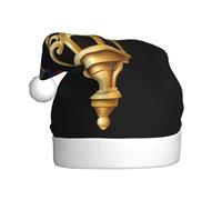 WHJDPP Parrot on the bell tower Picture Christmas Hat for Adult for Christmas, Halloween, New Year, sales, promotions