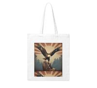 WHJDPP Patriotic Eagle Picture Woman Canvas Tote Bag Strong and durable for traveling, shopping, Daily One Size