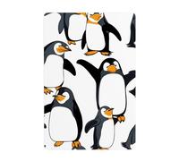 WHJDPP penguin dabbing Printed Tin decorative painting 8x12in Made of tinplate, wear-resistant and durable