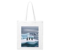 WHJDPP Penguins On The Iceberg Picture Woman Canvas Tote Bag Strong and durable for traveling, shopping, Daily One Size