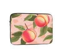WHJDPP Pink Peach Pattern Prints Shockproof Portable Laptop Sleeve Bag 15 inch for Men and Women Business Travel, Office Daily Use