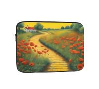 WHJDPP Poppies Field Yellow Brick Road Prints Shockproof Portable Laptop Sleeve Bag 13 inch for Men and Women Business Travel, Office Daily Use