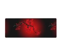 WHJDPP Red Cherry Blossom Extended Mouse Pad 12x31.5in
