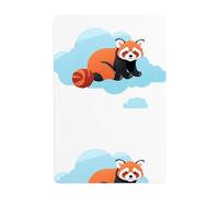 WHJDPP Red panda on the cloud Picture Tin decorative painting 8x12in Made of tinplate, wear-resistant and durable