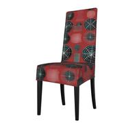 WHJDPP Removable dining chair cover Biological weapons pattern Picture soft and comfortable for banquet and ceremony restaurant chairs
