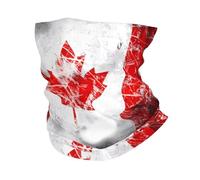 WHJDPP Retro Canada Flag Prints Multi-Functional Sport Headwear - Seamless Neck Gaiter for Hiking, Cycling & Beach Fun - Soft, Breathable, Quick-Dry Tube Scarf