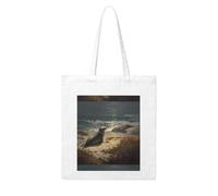 WHJDPP Sea lions on the coast Picture Woman Canvas Tote Bag Strong and durable for traveling, shopping, Daily One Size