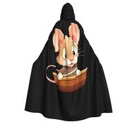 WHJDPP Seafaring Mouse Picture Adult Hooded Cloak is a super large, comfortable, and durable Halloween hooded poncho