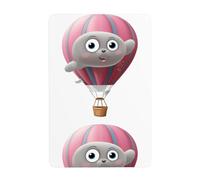 WHJDPP Seal on a hot air balloon Picture Tin decorative painting 8x12in Made of tinplate, wear-resistant and durable