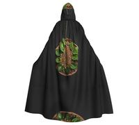 WHJDPP Seeds of innovation Picture Adult Hooded Cloak is a super large, comfortable, and durable Halloween hooded poncho