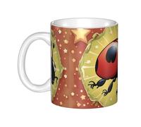 WHJDPP Seven Star Ladybird Picture mug ceramic Mugs for cappuccino, latte, cereal, yogurt, milk, hot or cold drinks Micro-wave oven