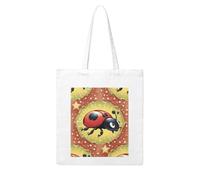 WHJDPP Seven Star Ladybird Picture Woman Canvas Tote Bag Strong and durable for traveling, shopping, Daily One Size