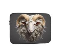 WHJDPP Sheep Head Animal Pattern Portable Laptop Sleeve Case 10 inch for Shockproof Protection and Lightweight Travel