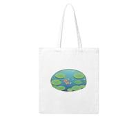 WHJDPP Small fish swimming under the lotus Picture Woman Canvas Tote Bag Strong and durable for traveling, shopping, Daily One Size