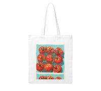 WHJDPP Small tomatoes in the net pocket Picture Woman Canvas Tote Bag Strong and durable for traveling, shopping, Daily One Size
