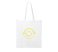 WHJDPP Smiling towards the future Picture Woman Canvas Tote Bag Strong and durable for traveling, shopping, Daily One Size