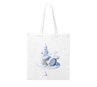 WHJDPP Snow sculpture of a drummer Picture Woman Canvas Tote Bag Strong and durable for traveling, shopping, Daily One Size