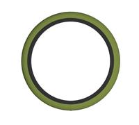WHJDPP Solid dark green Prints Steering Wheel Cover - Durable Neoprene Auto Throw for Better Grip & Protection, Universal Fit for Cars, Trucks, SUVs & ATVs, Easy Installation & Washable